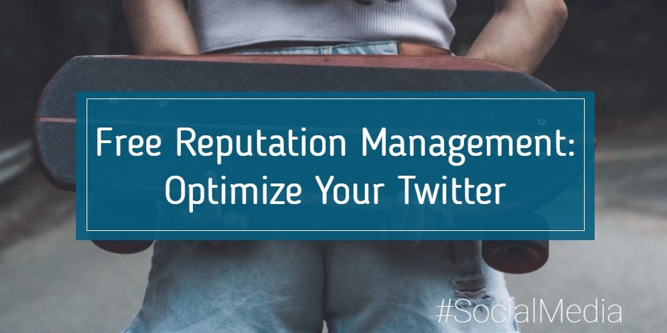 reputation management on twitter