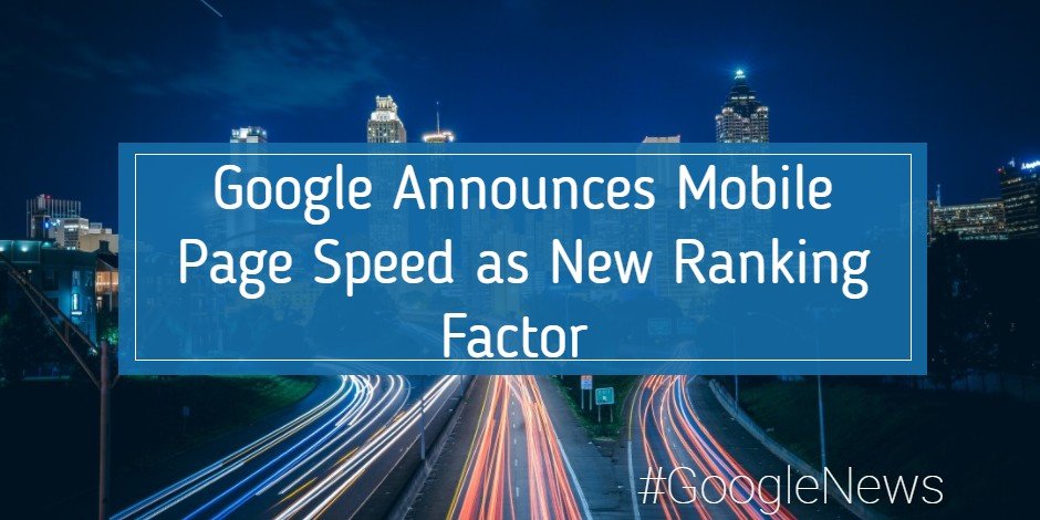 mobile speed Google ranking factor