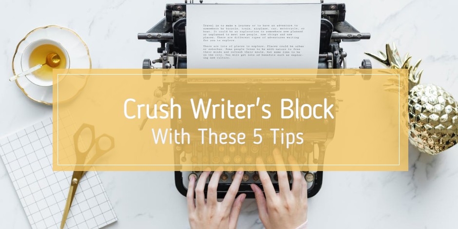 crush writers block typewriter