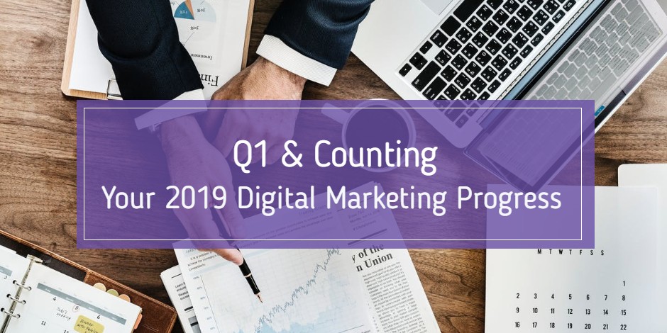 "Q1 and counting- checking your progress" banner