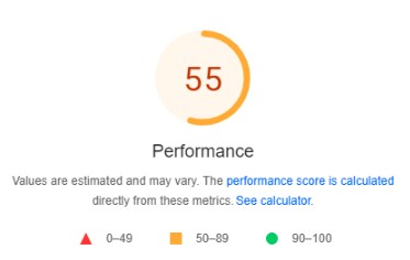 Mobile performance 55