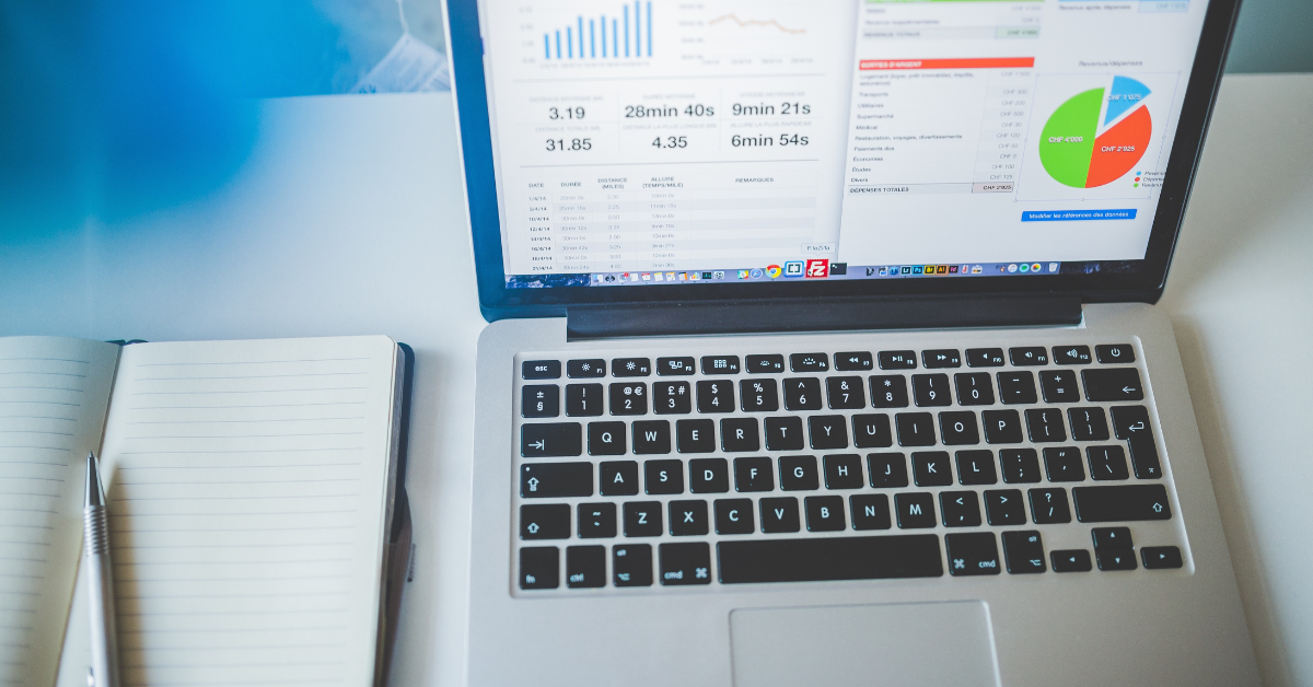 Google Analytics on a laptop