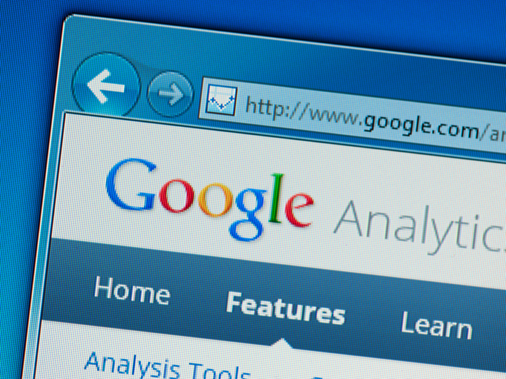 Google analytics open on web browser
