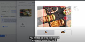 Example of cropping images