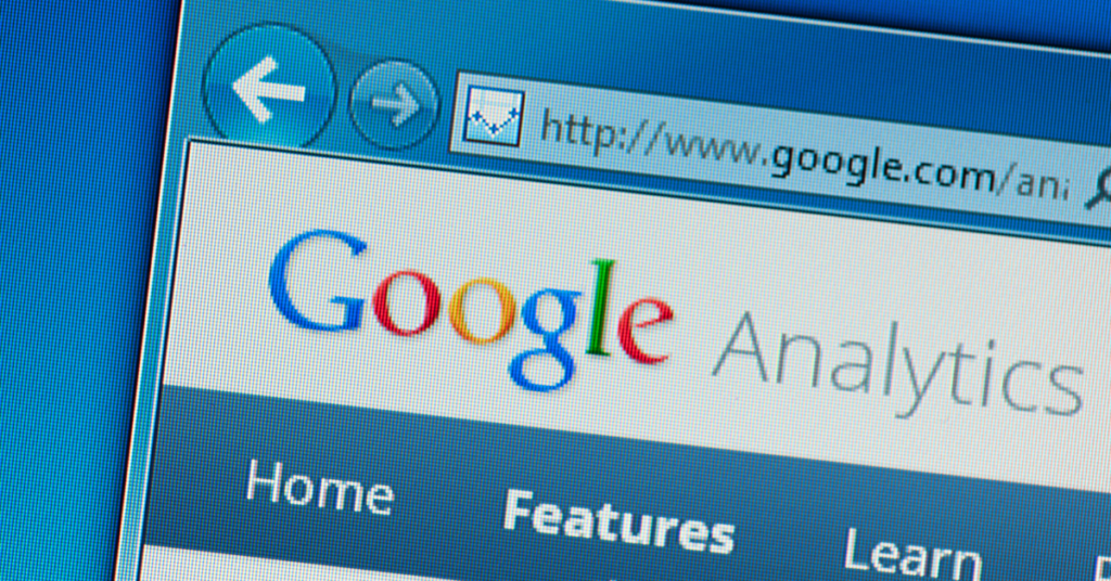google analytics website pulled up in a web browser