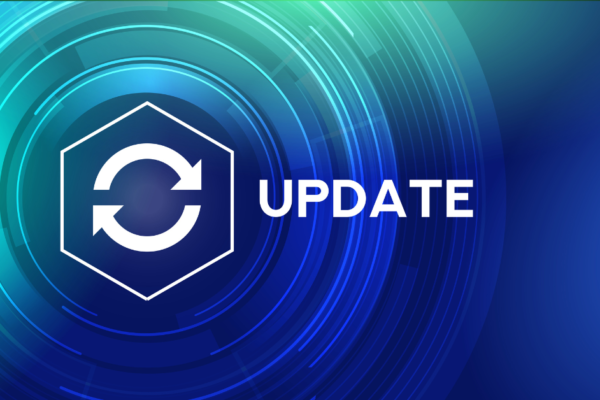 graphic that says update