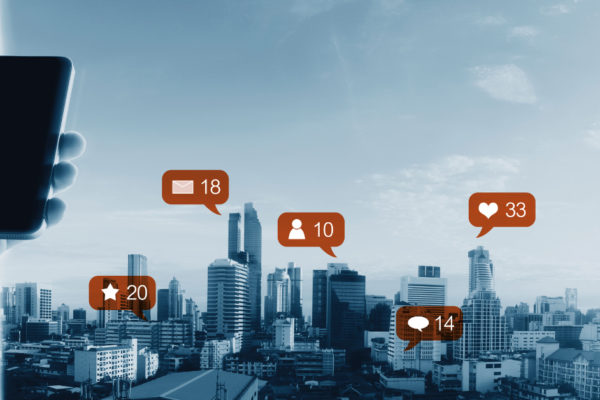 Social media engagement Social media channel (pinterest) engaging city
