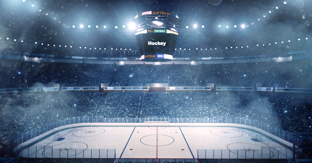 A hockey arena